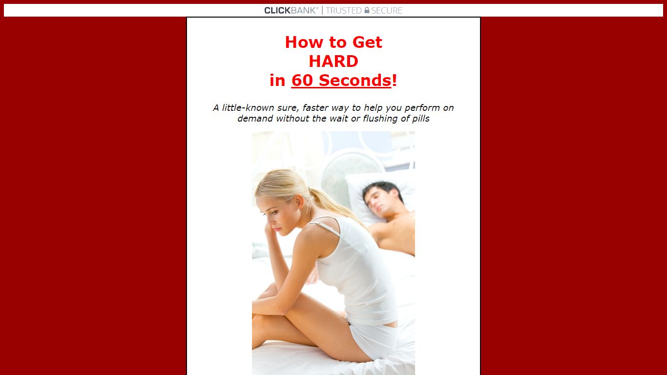 How to Get a Hard, Firm Erection in 60 Seconds